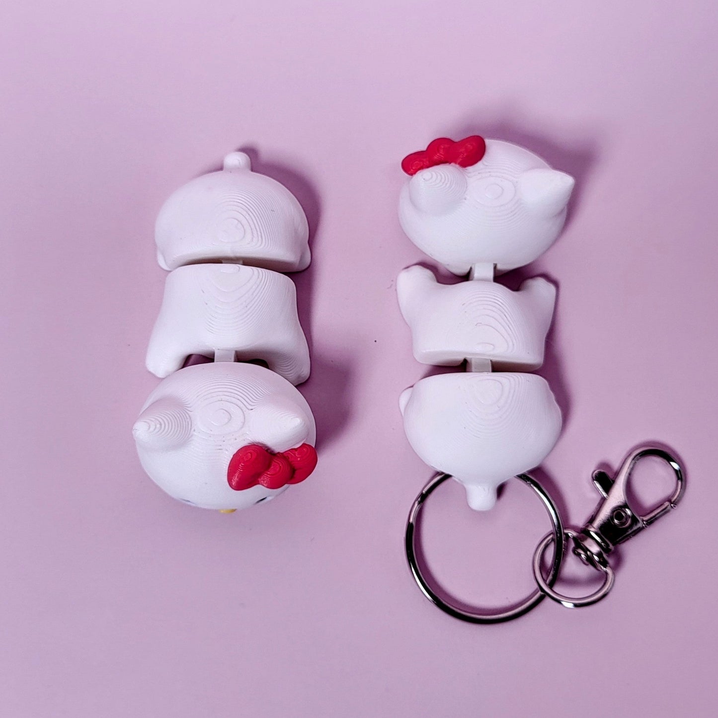 3D Printed Hello Kitty Keychain DIY Made