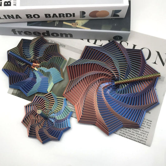 3D printed polygonal star portable decompression toy stereoscopic vision gift