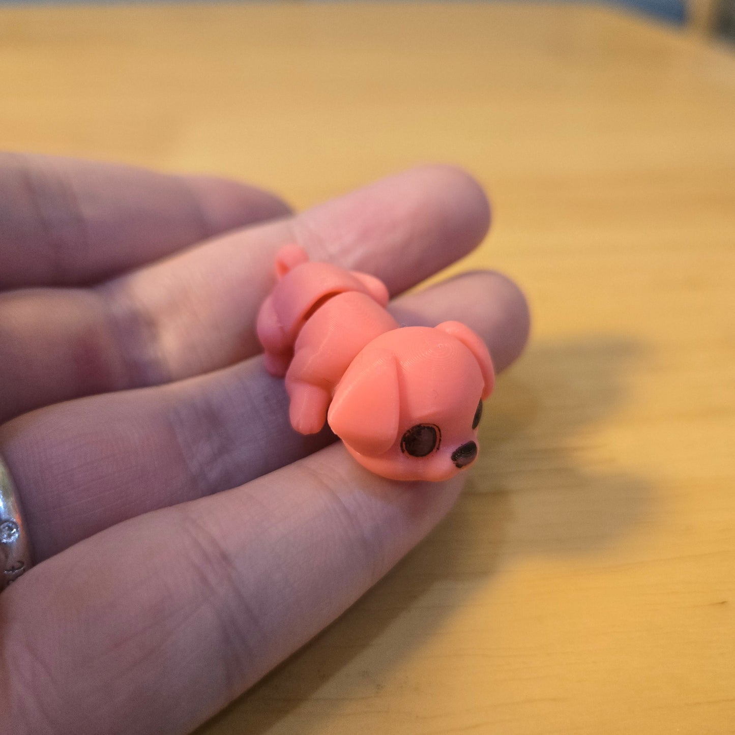 3D printed cute puppy keychain diy made