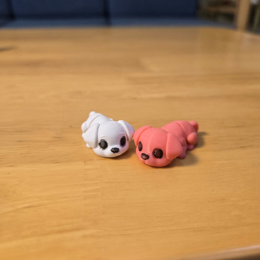 3D printed cute puppy keychain diy made