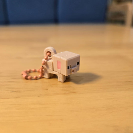 3D printed MC piggy keychain DIY made
