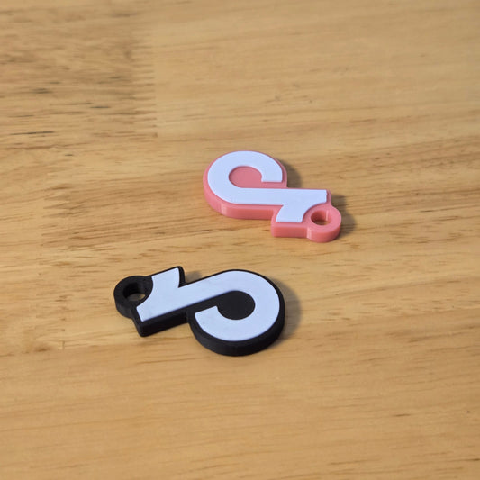 3D Printed TikTok Keychain DIY made