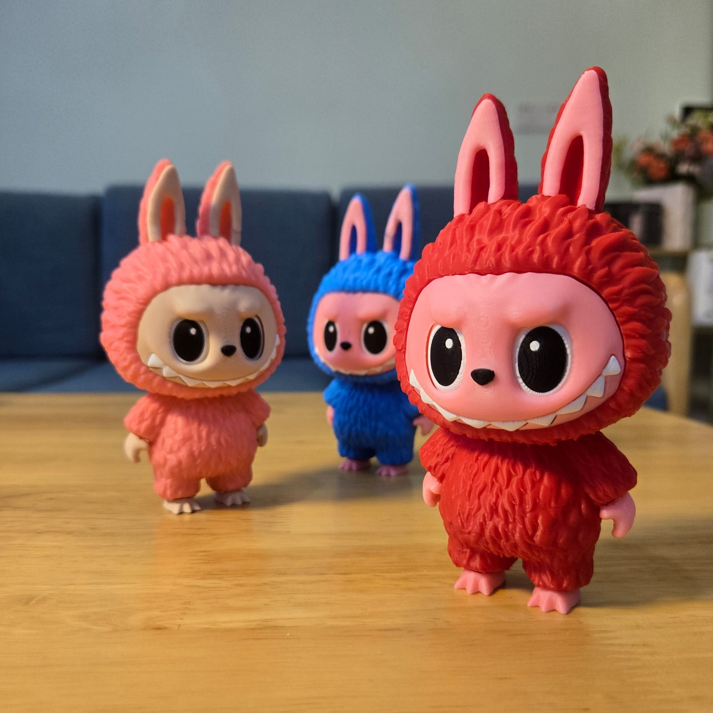 3D printed cute Labubu model