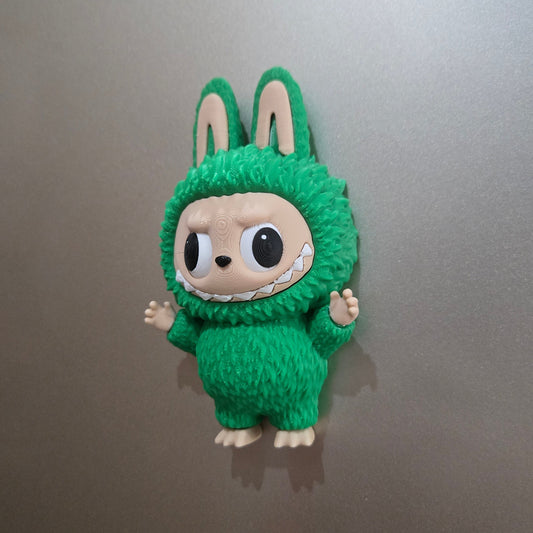 3D printed Labuboo refrigerator magnet with movable eyes DIY made