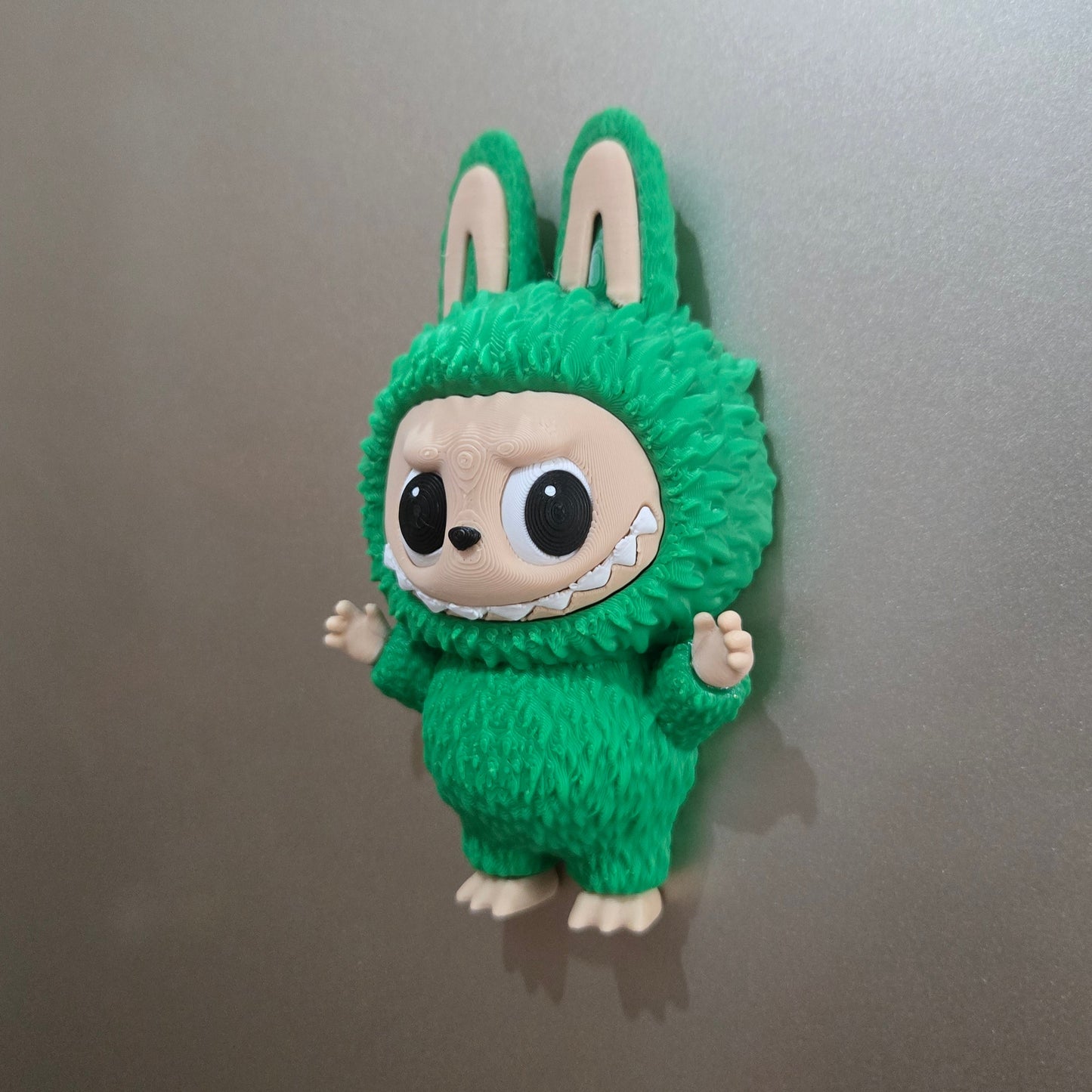 3D printed Labuboo refrigerator magnet with movable eyes DIY made