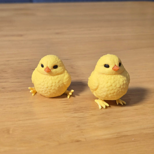 3D printed cute chick with movable joints DIY made