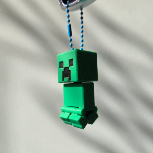 3D Printed MC Creeper Keychain DIY Made