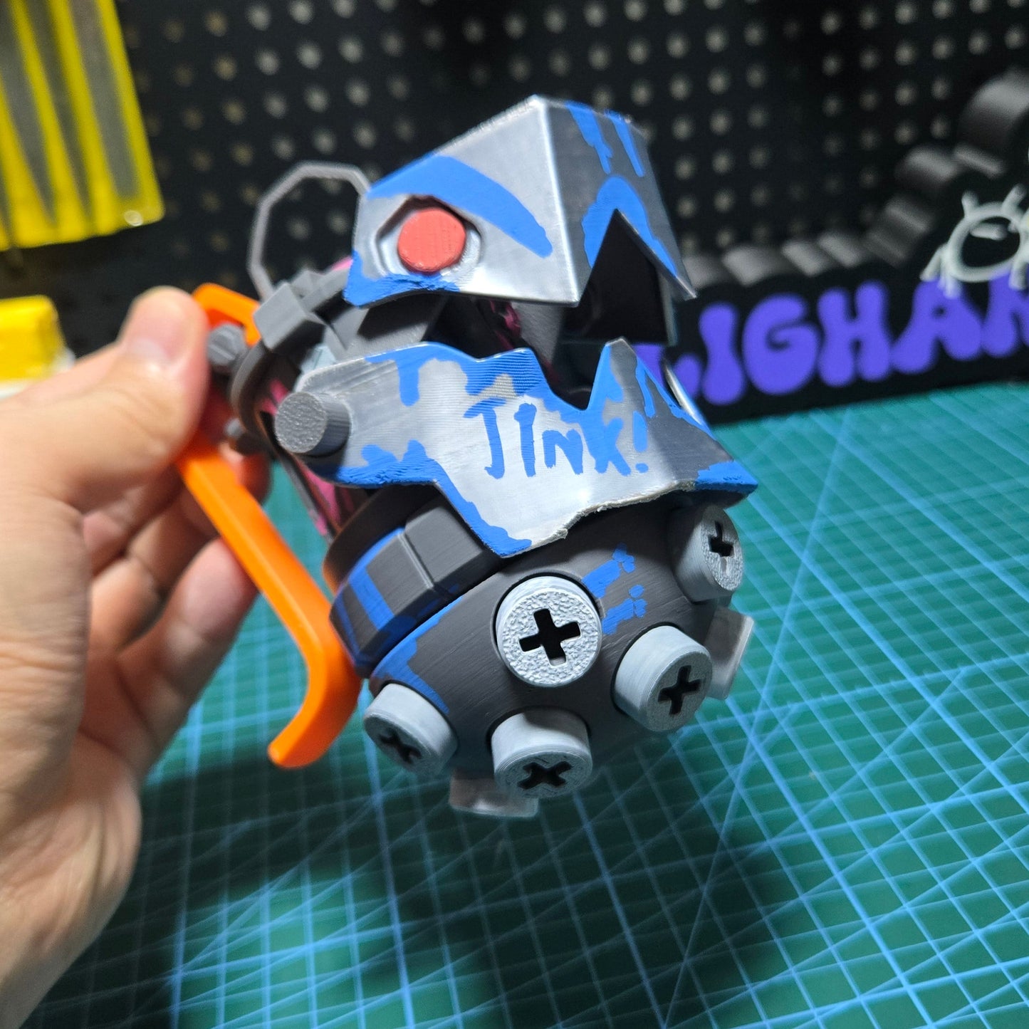 DIY Hand Painted Jinx's Chompers | Personalized Artwork with Graffiti Design