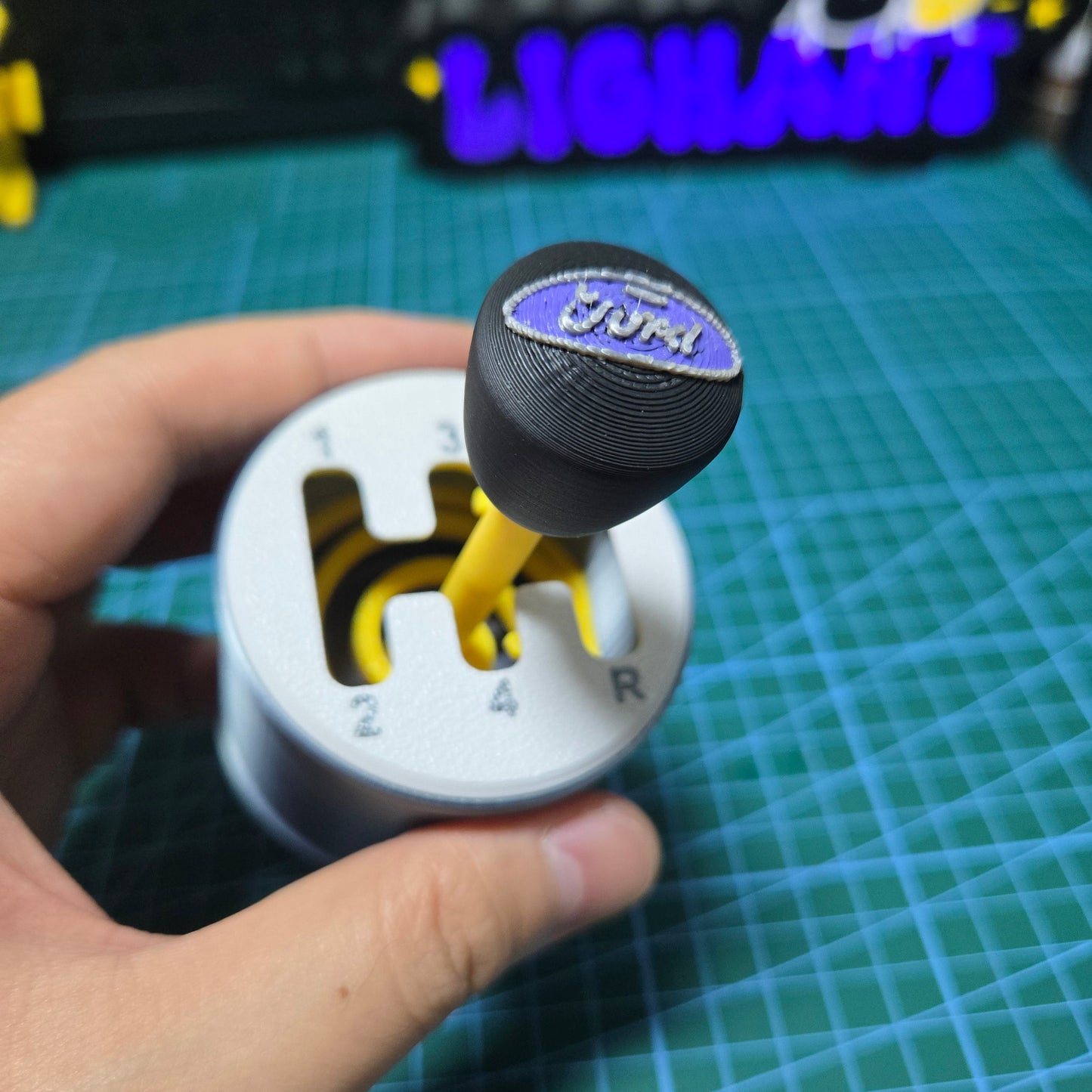 3D printed manual gear lever decompression toy desktop decoration