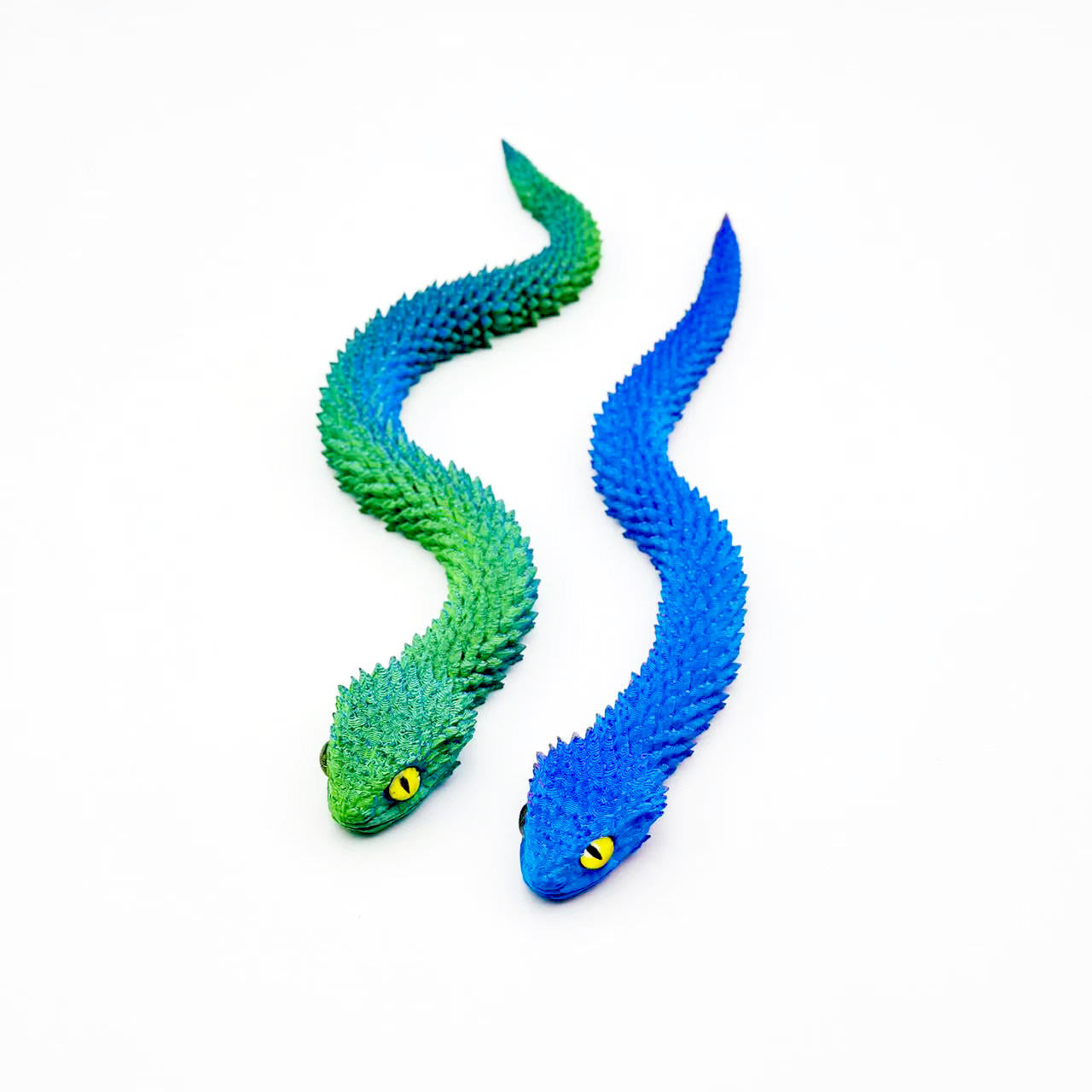 2025 New Realistic 3D Printed Snake Viper Movable Joint Simulation Plastic Articulated Animals Fabrication Gift