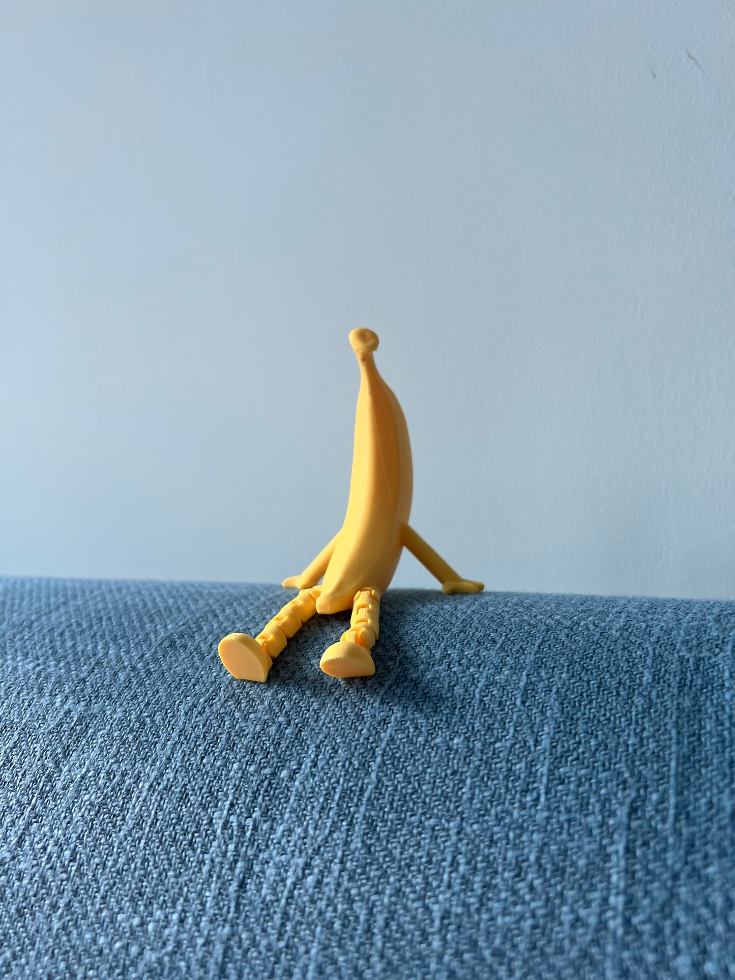 3D printed banana buddy movable joints DIY made funny partner