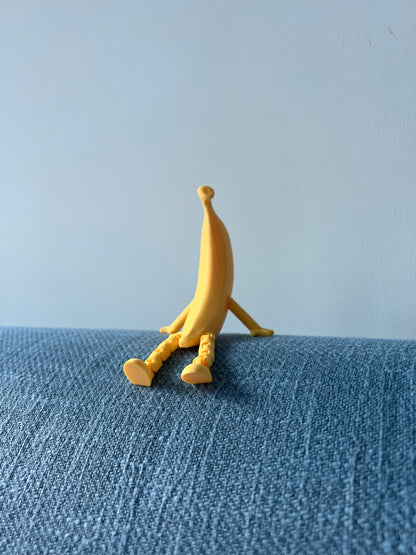 3D printed banana buddy movable joints DIY made funny partner