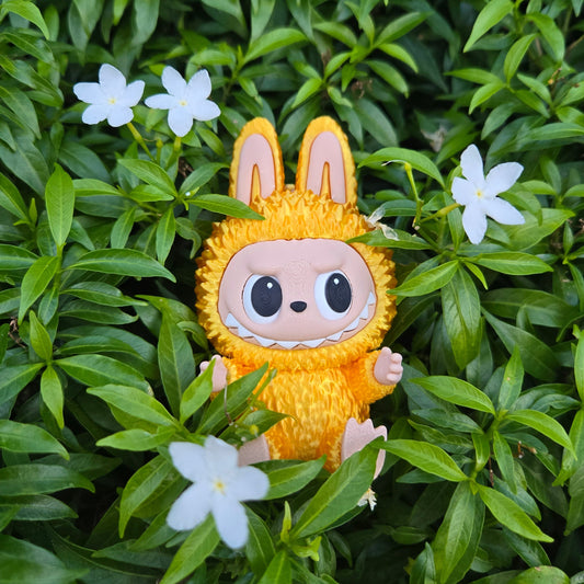 3D printed 24K gold Labubu pendant diy made