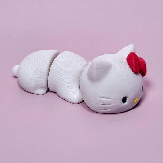 3D Printed Hello Kitty Keychain DIY Made