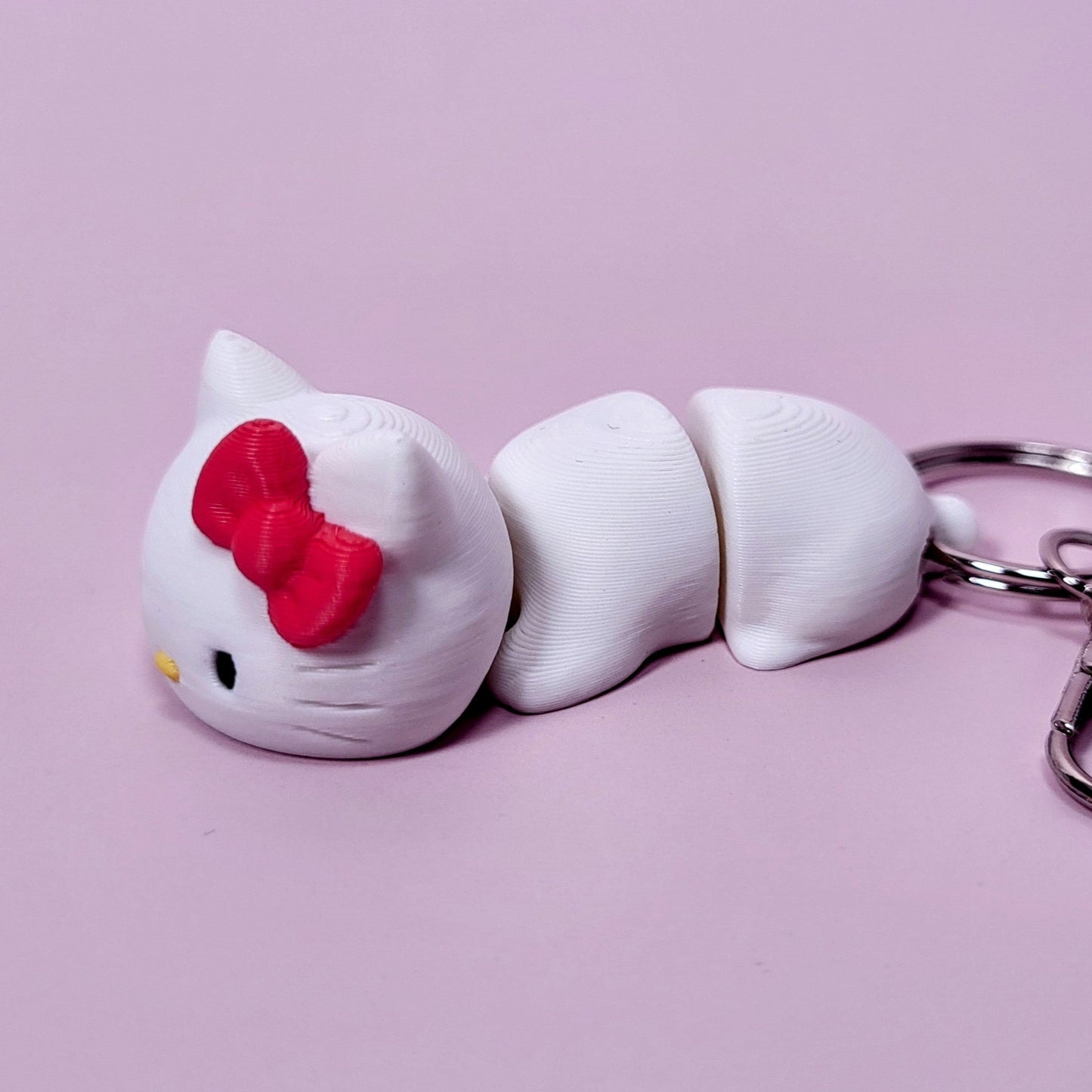 3D Printed Hello Kitty Keychain DIY Made