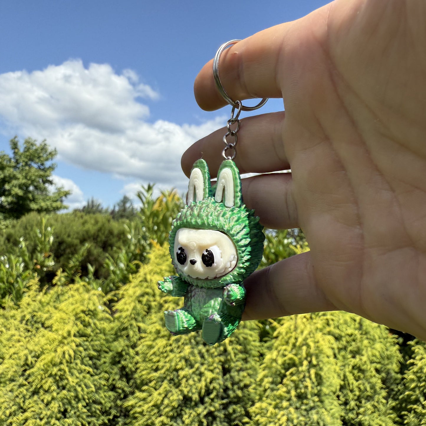 3D printed Labubu keychain