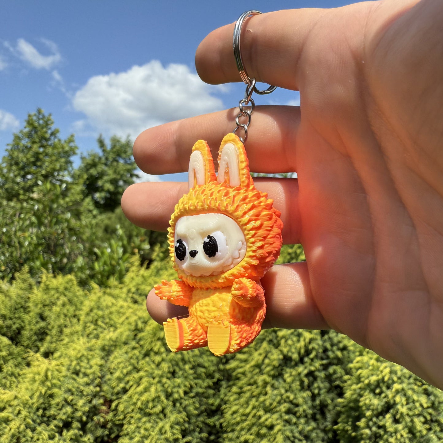 3D printed Labubu keychain