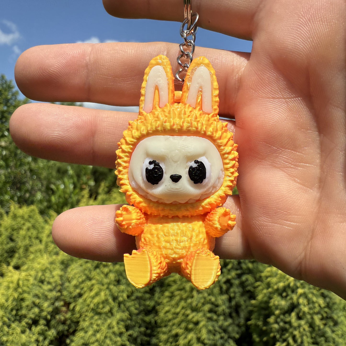3D printed Labubu keychain