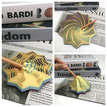 3D printed polygonal star portable decompression toy stereoscopic vision gift