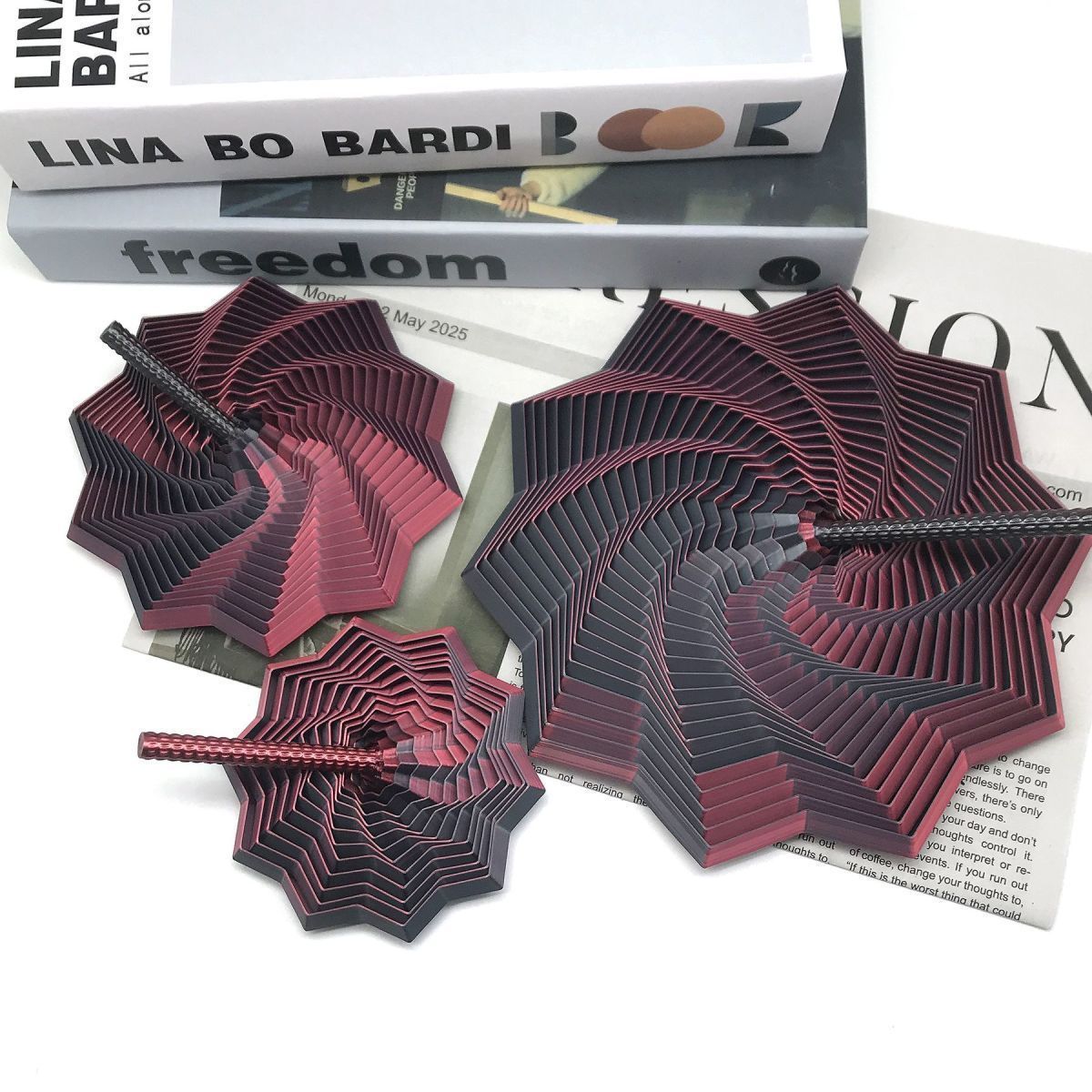 3D printed polygonal star portable decompression toy stereoscopic vision gift
