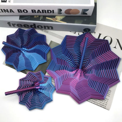3D printed polygonal star portable decompression toy stereoscopic vision gift