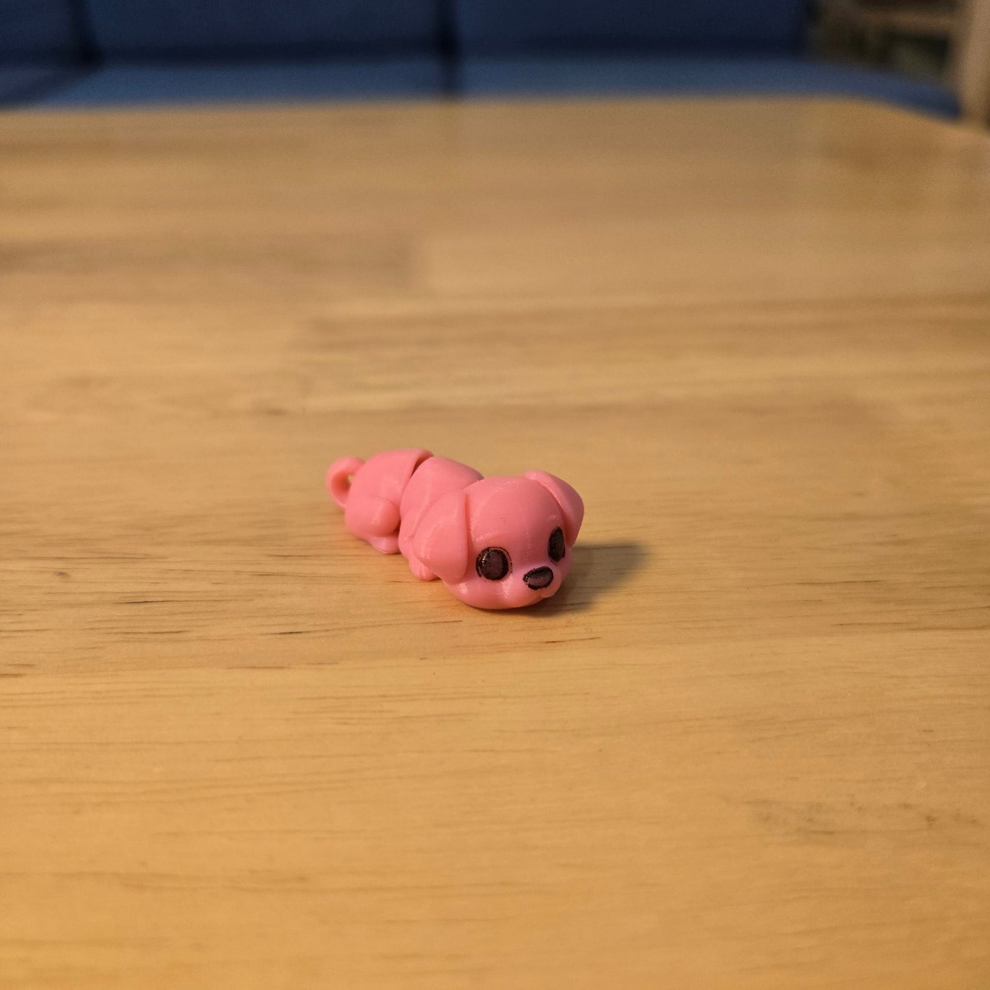 3D printed cute puppy keychain diy made
