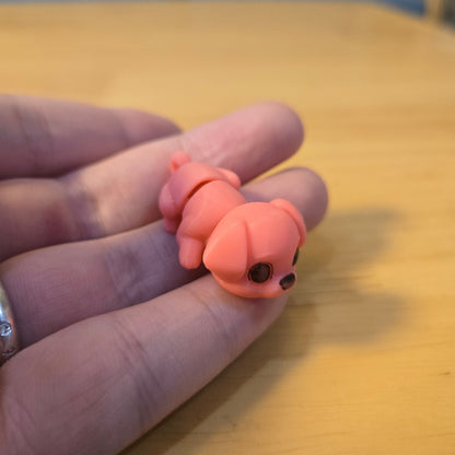 3D printed cute puppy keychain diy made