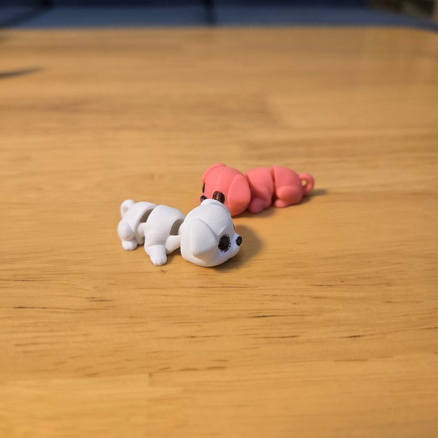 3D printed cute puppy keychain diy made