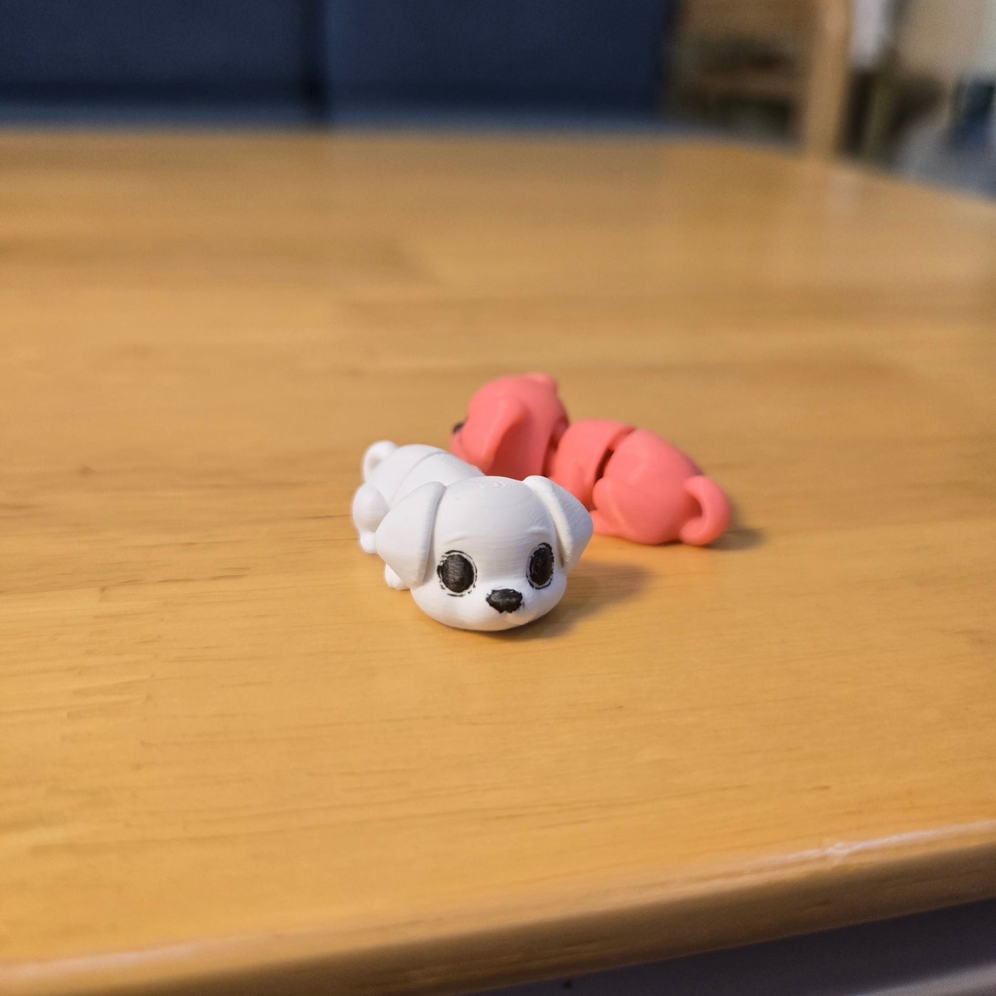 3D printed cute puppy keychain diy made