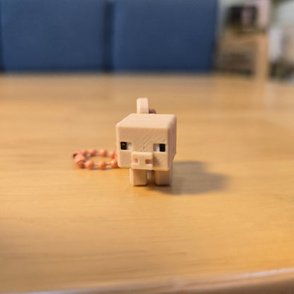 3D printed MC piggy keychain DIY made