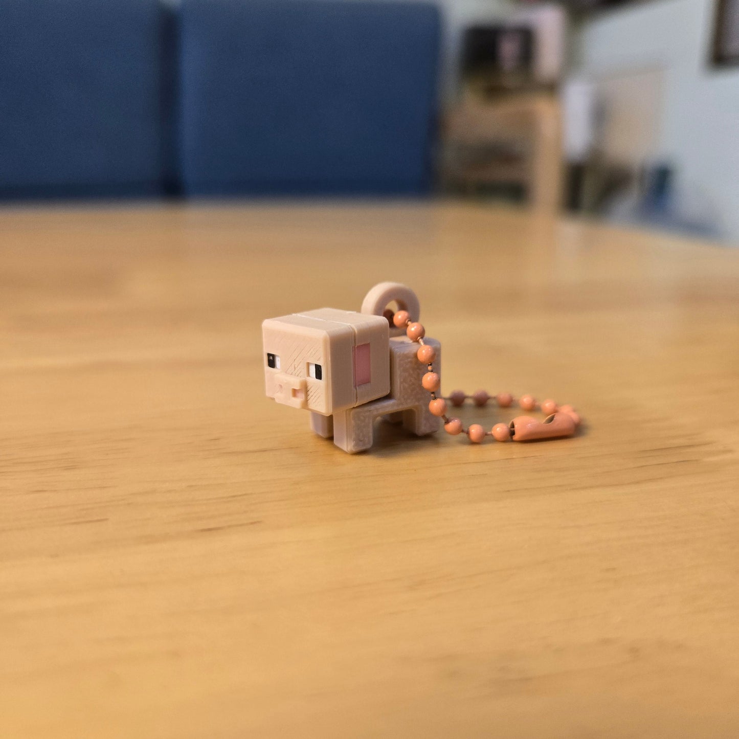 3D printed MC piggy keychain DIY made