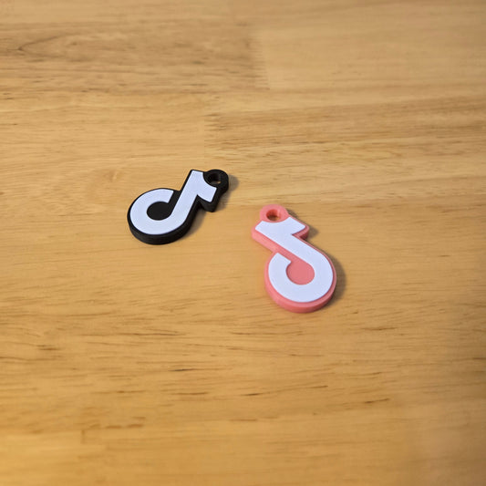 3D Printed TikTok Keychain DIY made