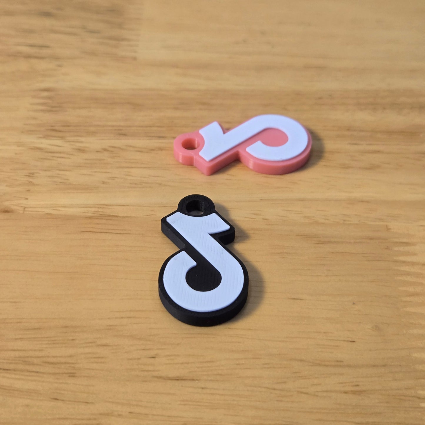 3D Printed TikTok Keychain DIY made