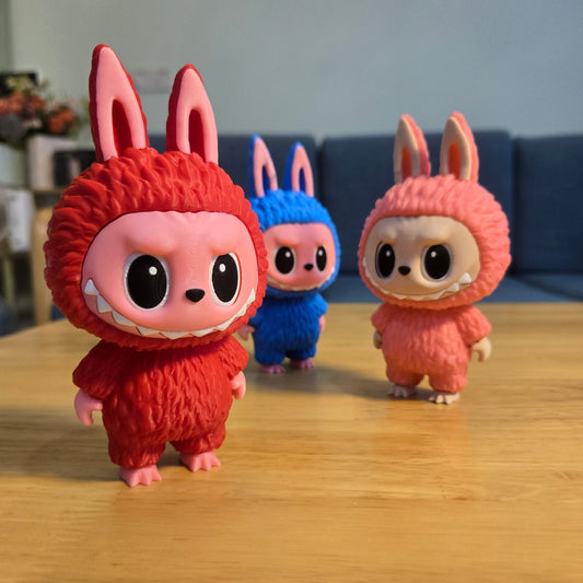 3D printed cute Labubu model
