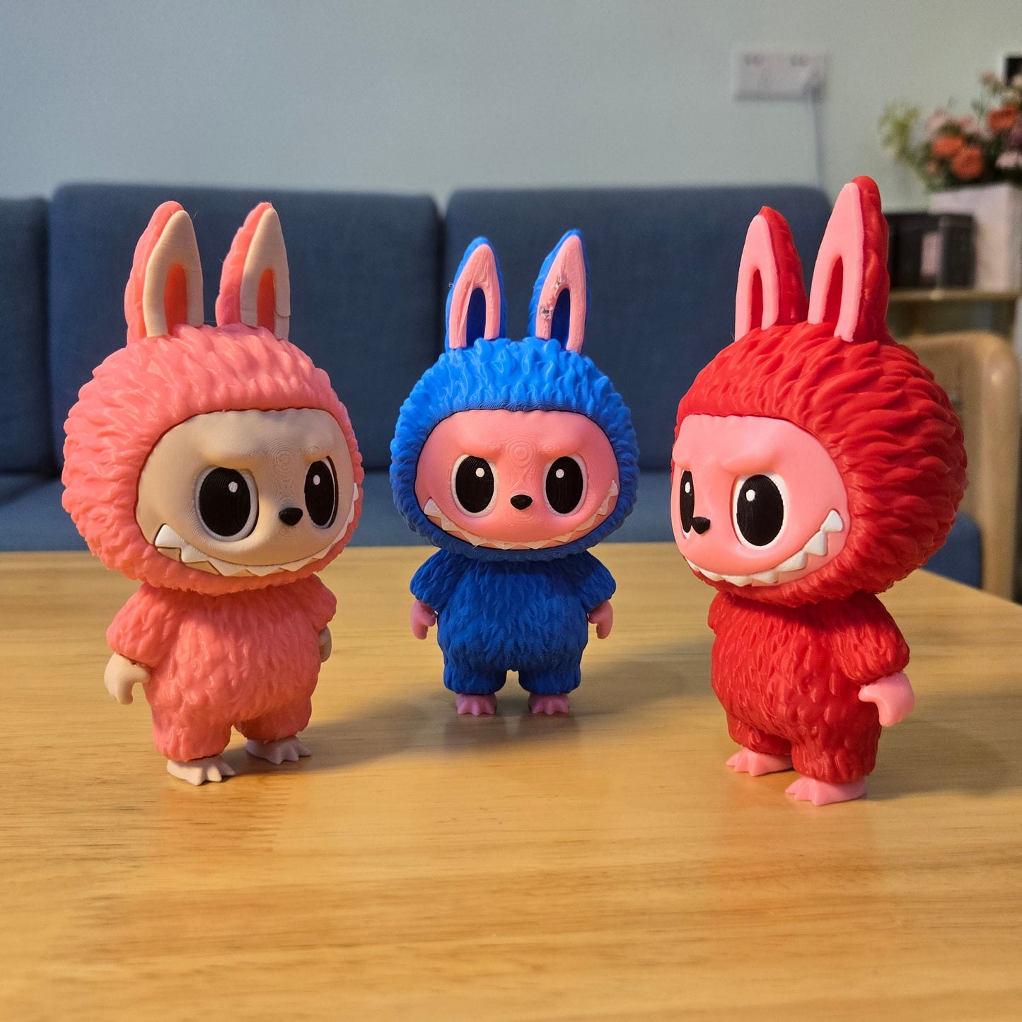 3D printed cute Labubu model