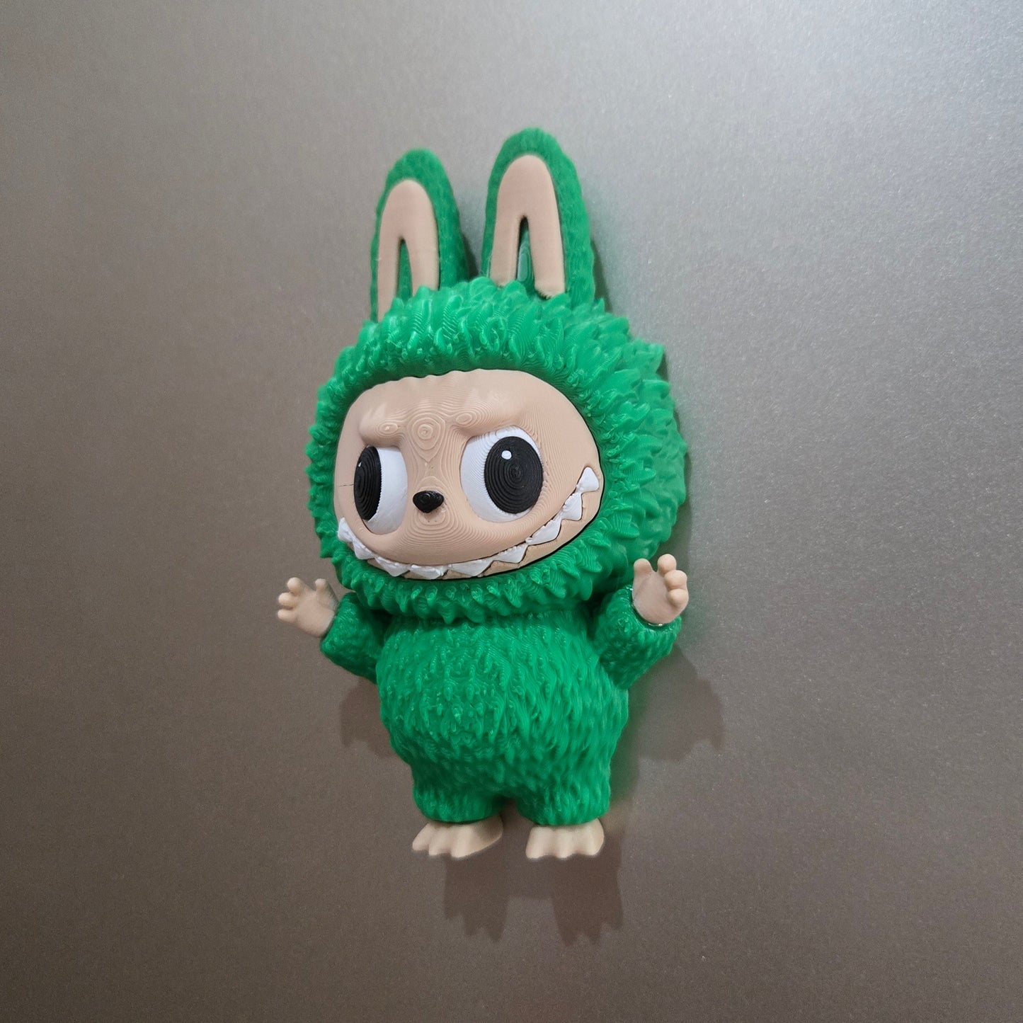 3D printed Labuboo refrigerator magnet with movable eyes DIY made