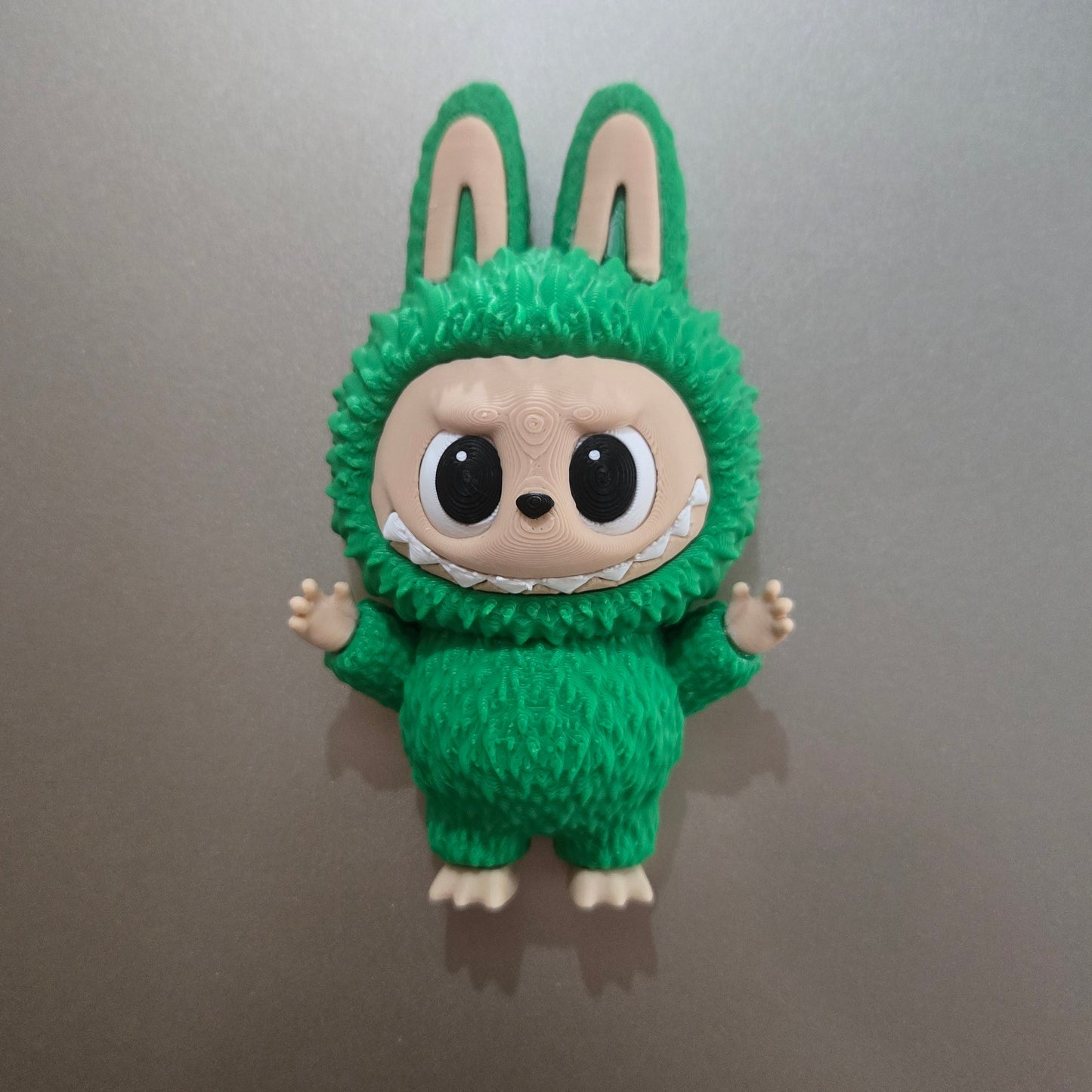 3D printed Labuboo refrigerator magnet with movable eyes DIY made