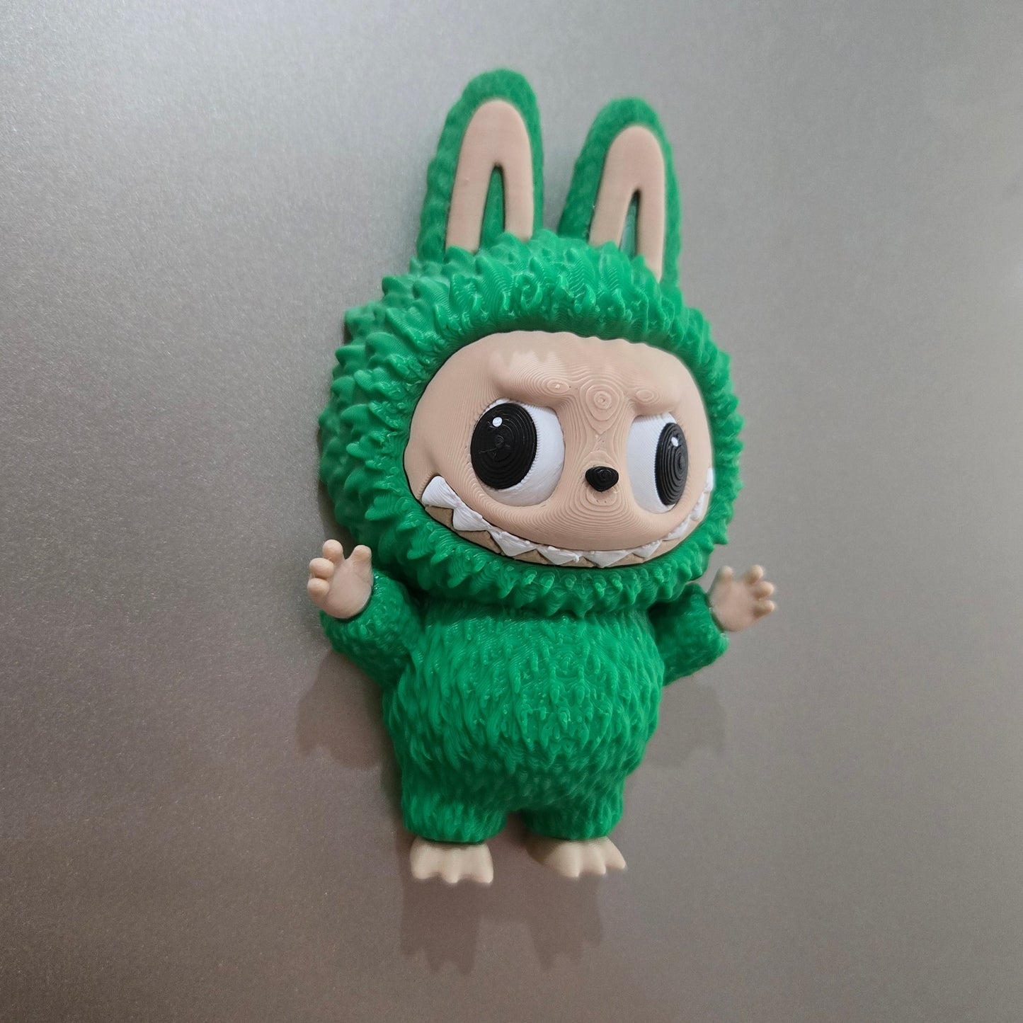 3D printed Labuboo refrigerator magnet with movable eyes DIY made