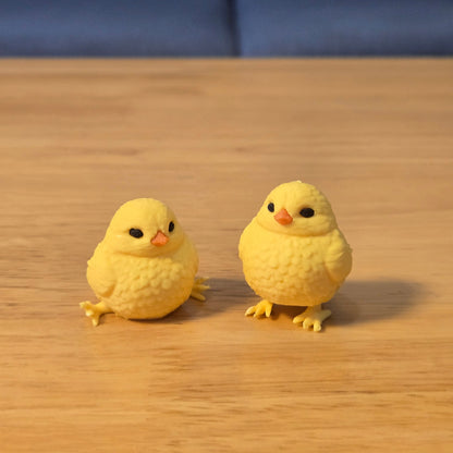 3D printed cute chick with movable joints DIY made