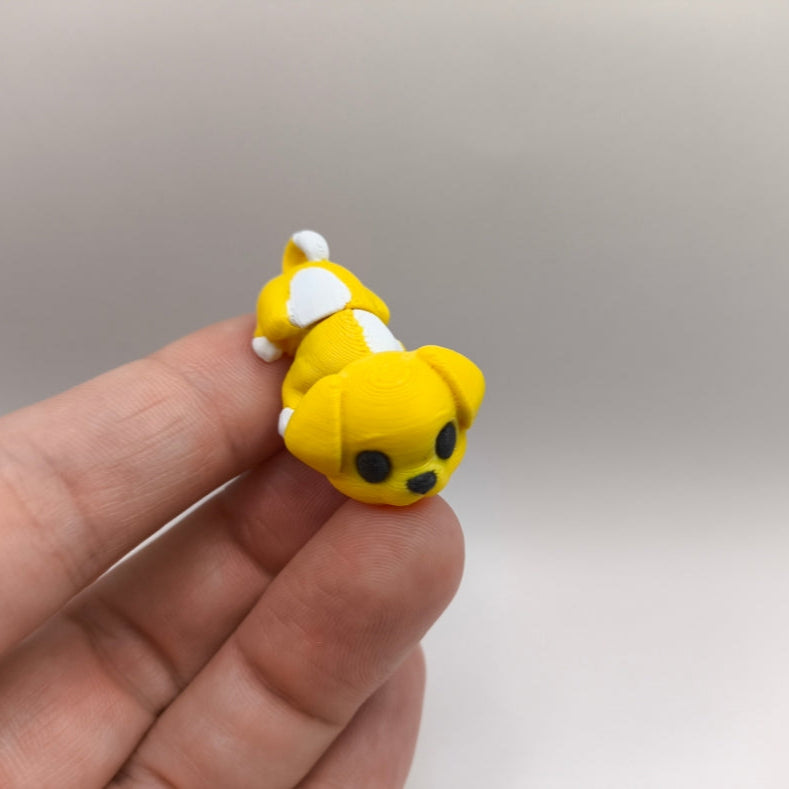 3D printed cute puppy keychain diy made