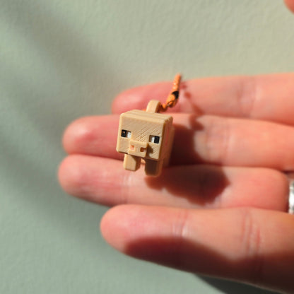 3D printed MC piggy keychain DIY made