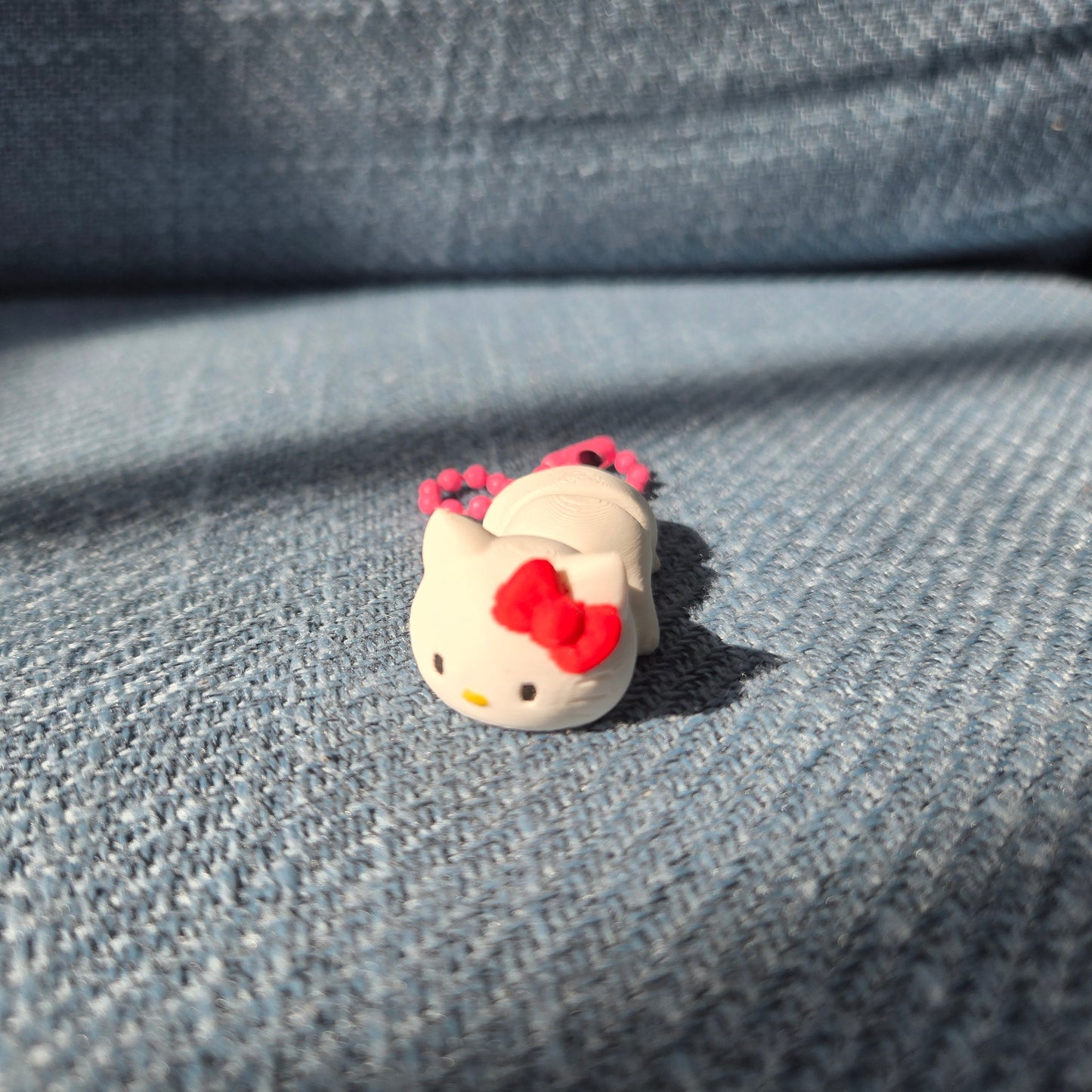 3D Printed Hello Kitty Keychain DIY Made