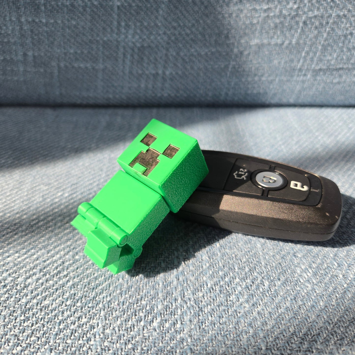 3D Printed MC Creeper Keychain DIY Made
