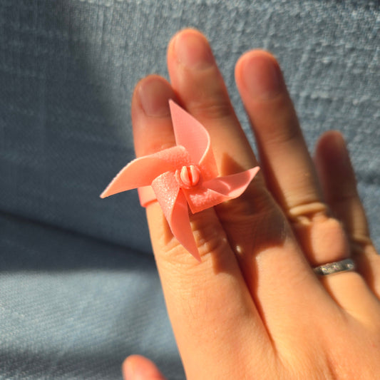 3D printed windmill ring, Rotates with the wind