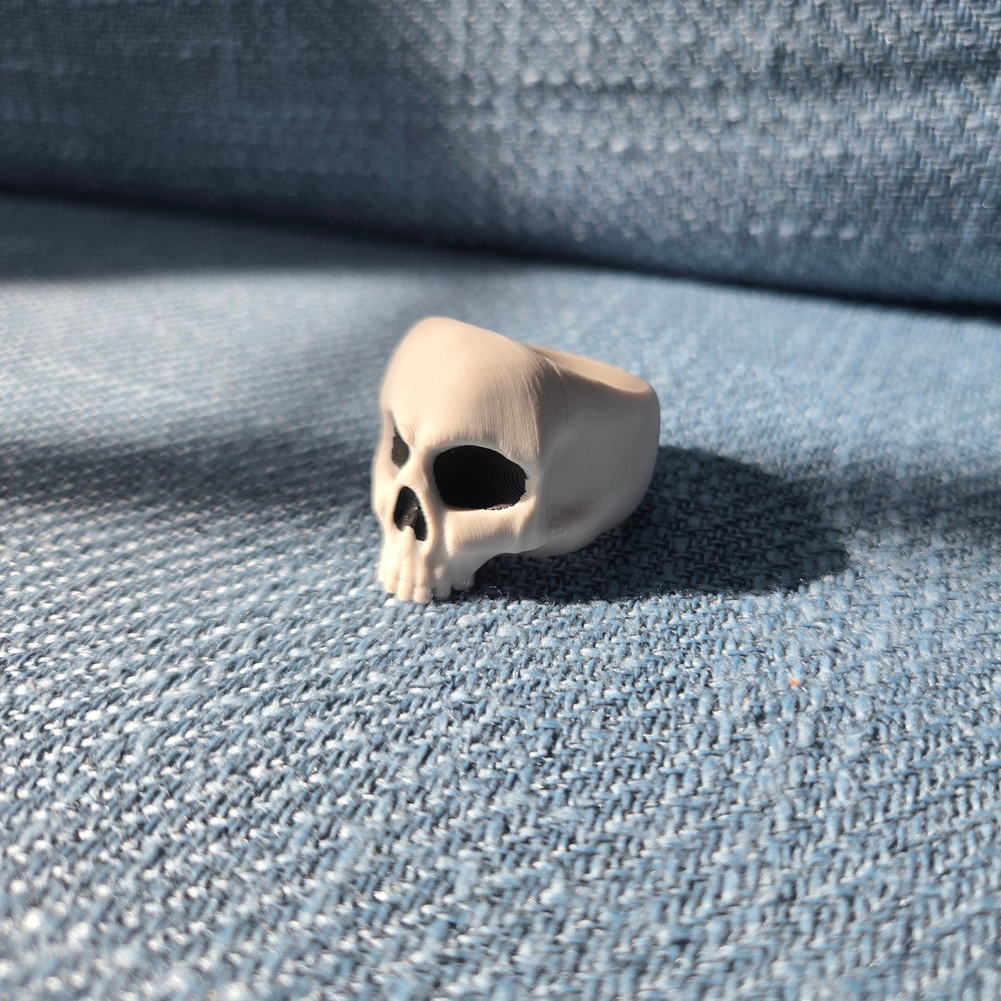 3D printed skull ring