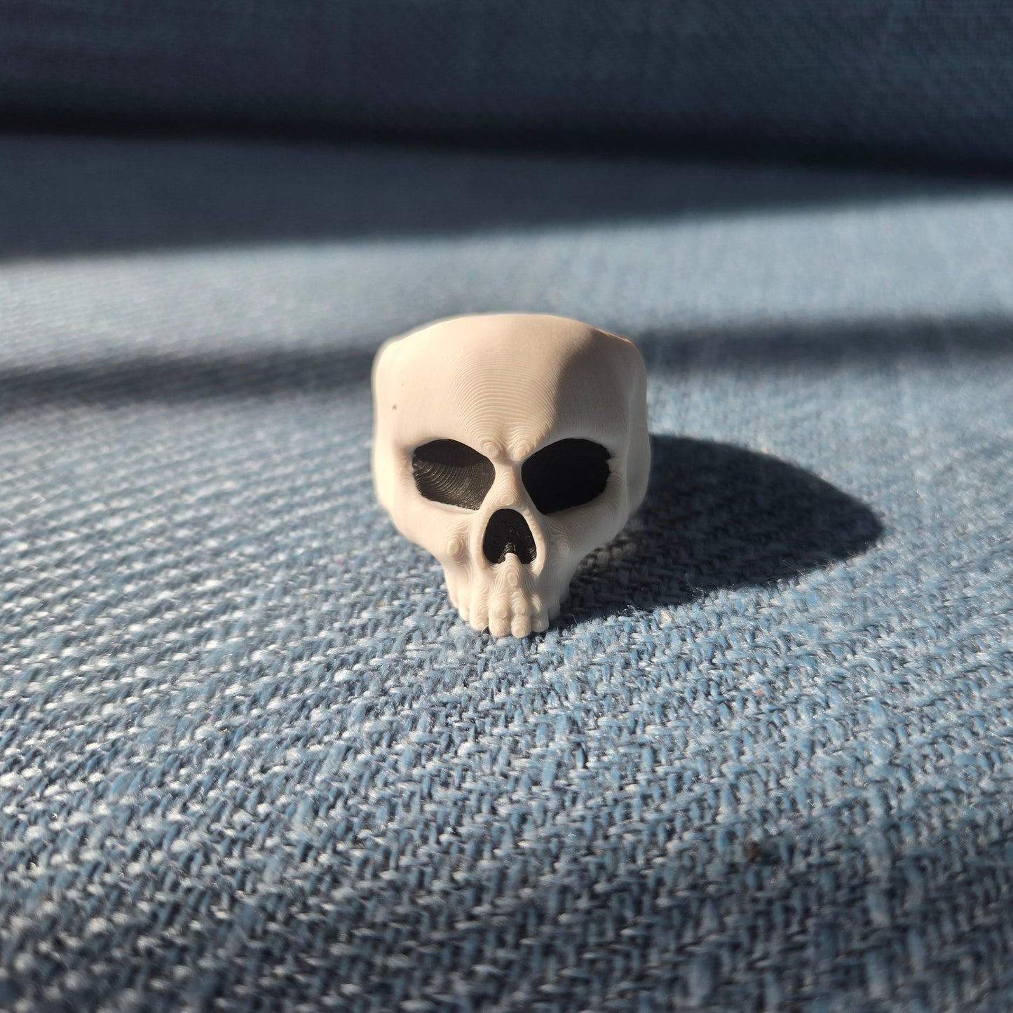 3D printed skull ring