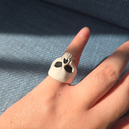 3D printed skull ring