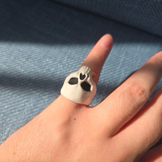 3D printed skull ring
