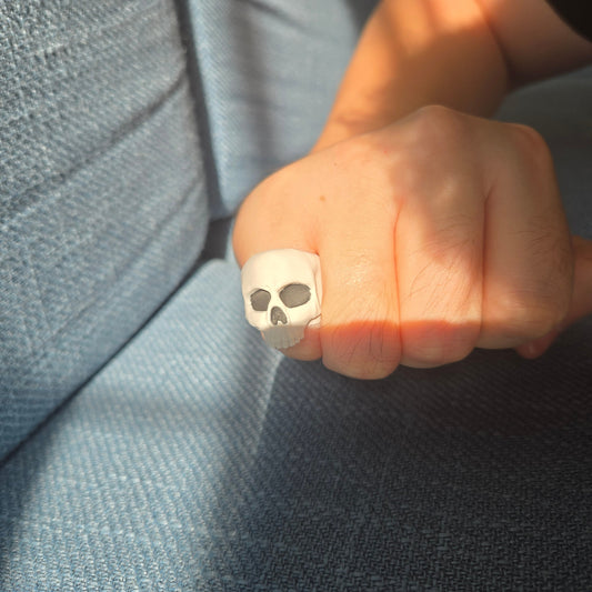 3D printed skull ring