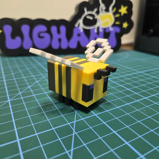 3D Printed Minecraft Bee Model DIY Made